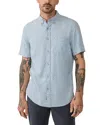 Faherty Short Sleeve Breeze Shirt In Blue