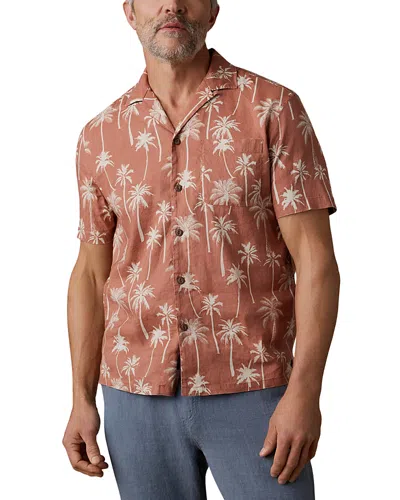 Faherty Short Sleeve Breeze Shirt In Brown