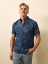 Faherty Short-sleeve Breeze Shirt In Multi