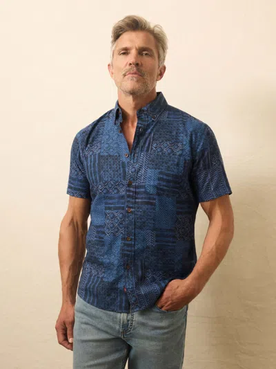 Faherty Short-sleeve Breeze Shirt In Multi