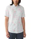 Faherty Short Sleeve Breeze Shirt In White
