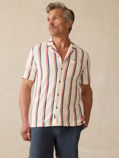 Faherty Short Sleeve Relaxed Fit Cabana Towel Terry Shirt