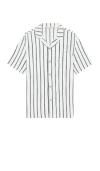Faherty Short Sleeve Cabana Towel Terry Shirt In Ivory