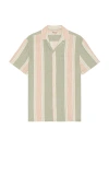 FAHERTY SHORT SLEEVE HEMP BLEND CAMP SHIRT