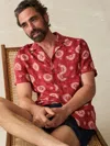 Faherty Hemp Blend Camp Shirt In Sun Blossom