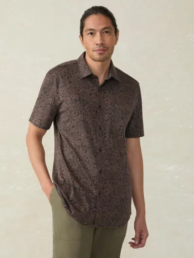 Faherty Short-sleeve Hermosa Shirt In Citrus Blossom