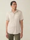 Faherty Short-sleeve Hermosa Shirt In Island Sand Fishscale