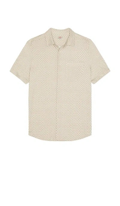 Faherty Short Sleeve Hermosa Shirt In Brown