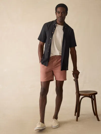Faherty Short Sleeve Laguna Linen Shirt