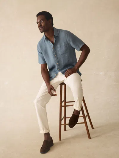 Faherty Short Sleeve Laguna Linen Shirt