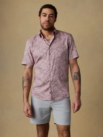 Faherty Short-sleeve Movement&trade; Monterey Shirt In Brown