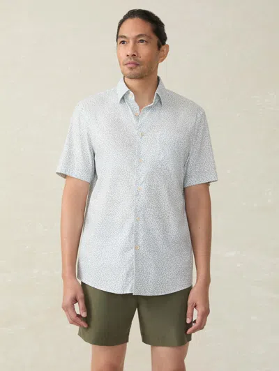 Faherty Short-sleeve Movement&trade; Monterey Shirt In Sage Grove Foliage