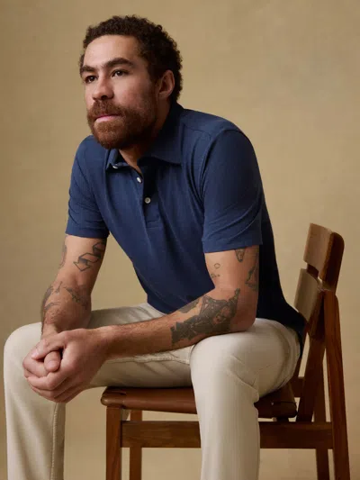 Faherty Short-sleeve Movement&trade; Polo Shirt In Blue