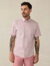 Faherty Short-sleeve Movement&trade; Shirt In Pink