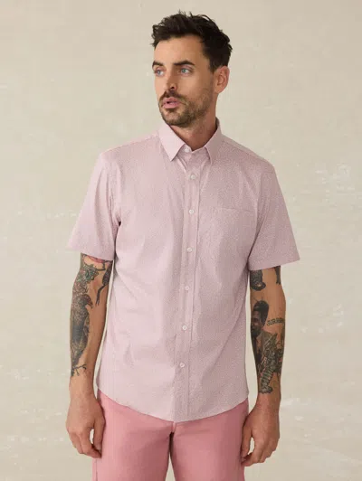 Faherty Short-sleeve Movement&trade; Shirt In Pink