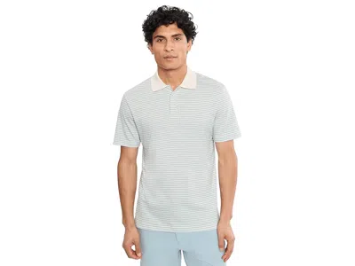 Faherty Short Sleeve Movement Pique Polo In White