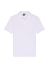 Faherty Short Sleeve Movement Pique Polo In White