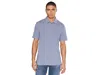 Faherty Short Sleeve Movement Polo In Blue