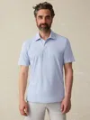 Faherty Relaxed Fit Movement Pique Polo Shirt In Vista View Stripe