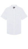 Faherty Short Sleeve Movement Shirt In Mist Sunburst