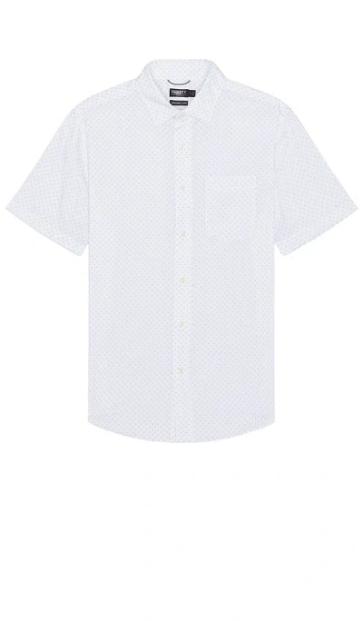 Faherty Short Sleeve Movement Shirt In Cloud White