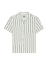 Faherty Short Sleeve Palma Linen Camp Shirt