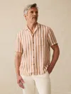 Faherty Short-sleeve Palma Linen Camp Shirt