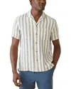 Faherty Short Sleeve Palma Linen Shirt In Multi