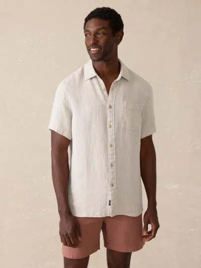 Faherty Short-sleeve Palma Linen Shirt