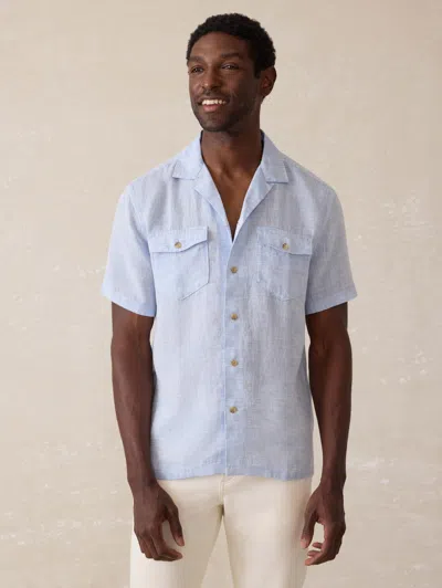 Faherty Short Sleeve Reserve Basque Camp Shirt