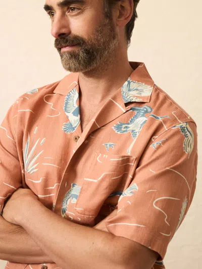 Faherty Short-sleeve Resort Shirt In Multi