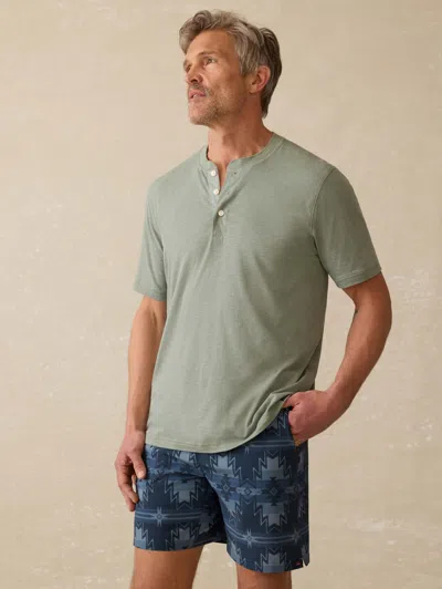 Faherty Short-sleeve Sunwashed Henley T-shirt