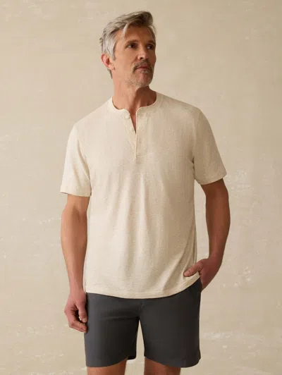 Faherty Short-sleeve Sunwashed Henley T-shirt