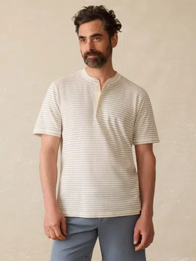 Faherty Short-sleeve Sunwashed Henley T-shirt