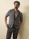 Faherty Short-sleeve Sweater Shirt In Multi