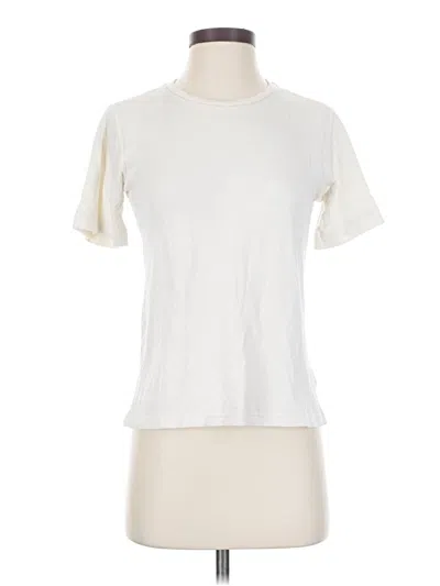 Pre-owned Faherty Short Sleeve T-shirt In Ivory