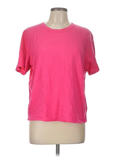 Pre-owned Faherty Short Sleeve T-shirt In Pink