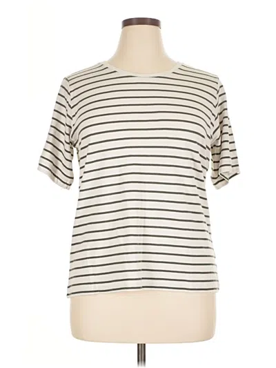 Pre-owned Faherty Short Sleeve T-shirt In White