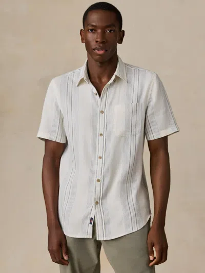 Faherty Short-sleeve Breeze Shirt In Neutral