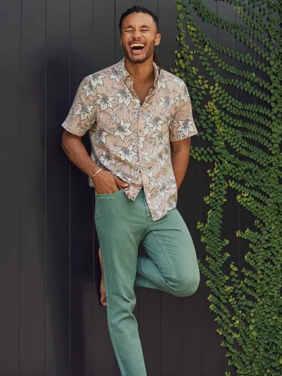 Faherty Short-sleeve Breeze Shirt In Multi