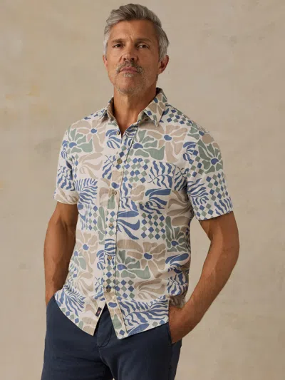 Faherty Short-sleeve Breeze Shirt In Multi
