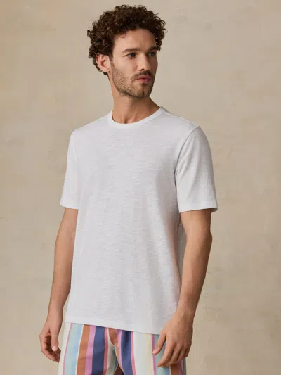 Faherty Short-sleeve Breeze T-shirt In White