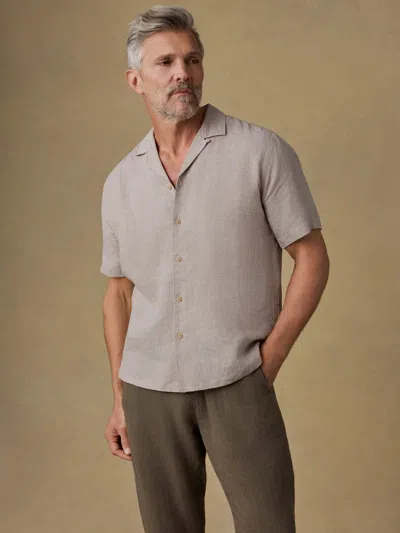Faherty Short-sleeve Laguna Linen Camp Shirt