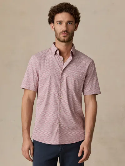 Faherty Movement Monterey Printed Shirt In Pink