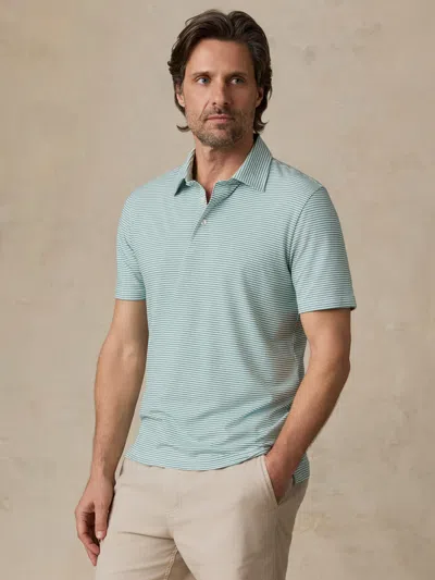 Faherty Short-sleeve Movement&trade; Polo Shirt In Blue
