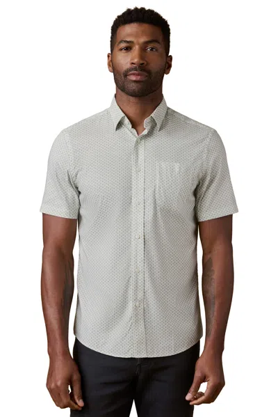 Faherty Short-sleeve Movement Shirt In Gray