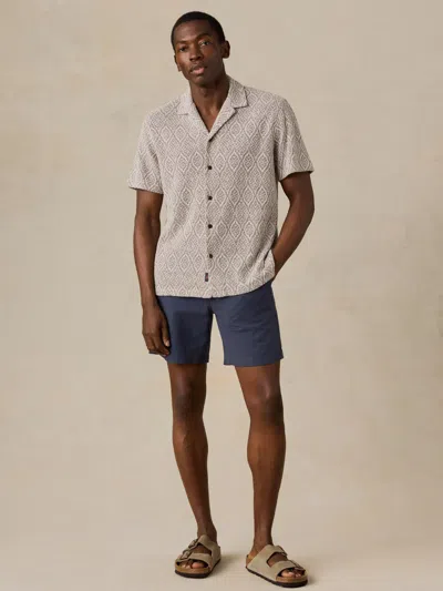Faherty Short-sleeve Oasis Camp Shirt In Gray
