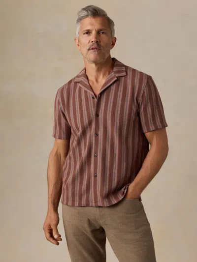 Faherty Short-sleeve Oasis Camp Shirt In Brown