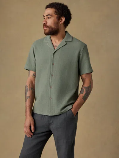 Faherty Short-sleeve Oasis Camp Shirt In Green