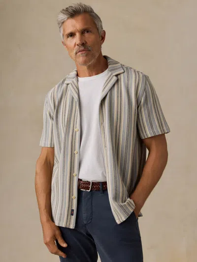 Faherty Short-sleeve Oasis Camp Shirt In Gray
